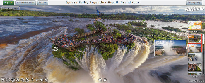 Национальные водопады Игуасу в Бразилии