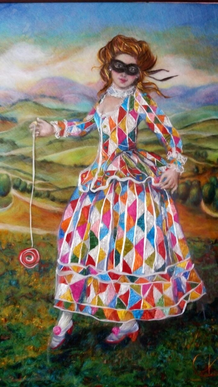 По картине Виктории Франциско «Соблазнение в Райские Сады» — автор Светлана Желяева