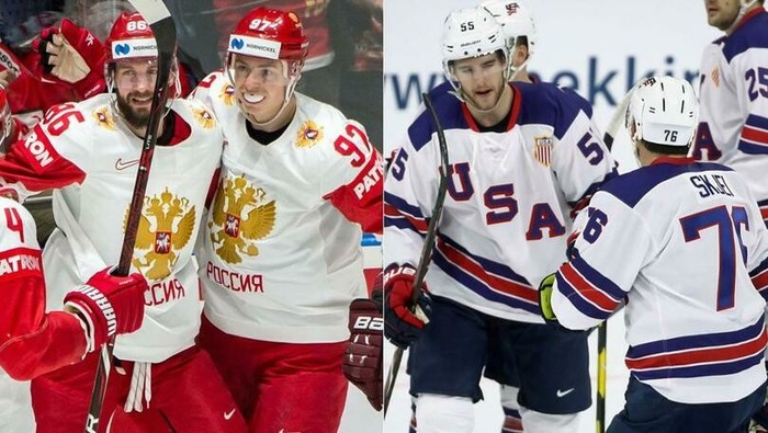 Хоккей, чемпионат мира: Россия - США