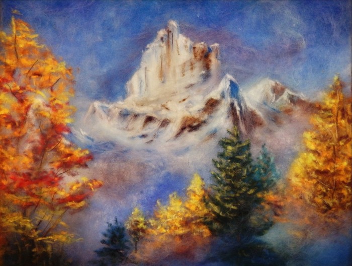 «Утро в горах» — по мотивам картины A. Kossfick