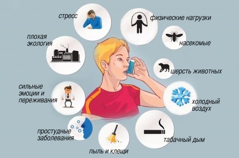 Причины бронхиальной астмы