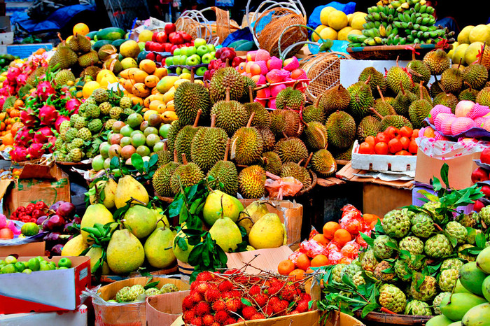 Рынок фруктов в Таиланде