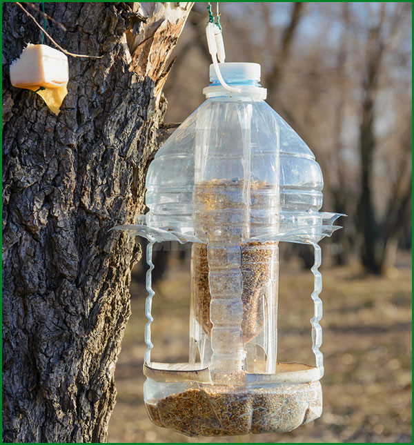 Скворечник из бутылки — делаем из 5 литровой пластиковой баклажки