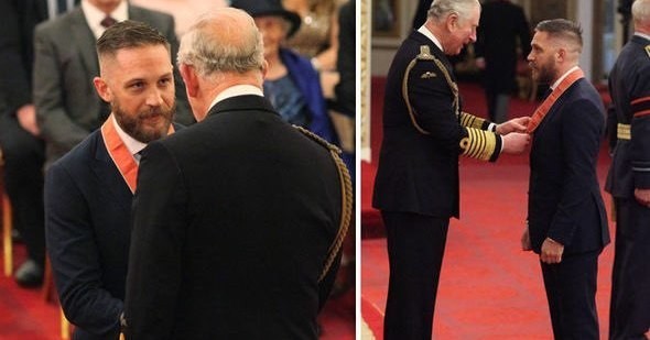Том Харди получает Орден Британской Империи