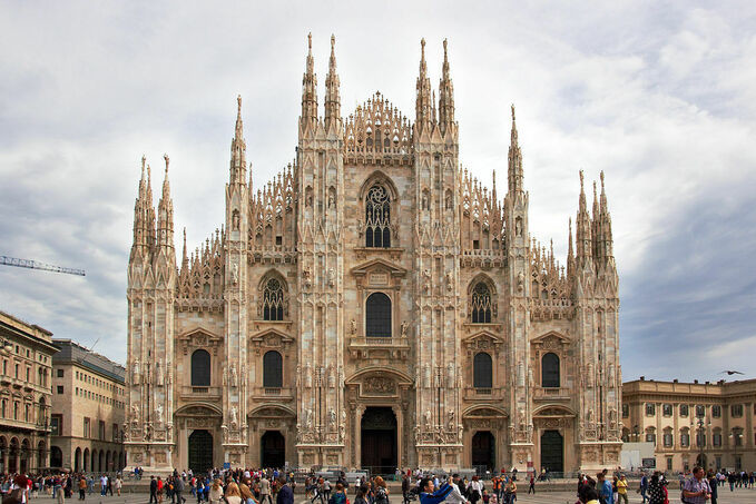 Достопримечательности Италии фото Миланский собор